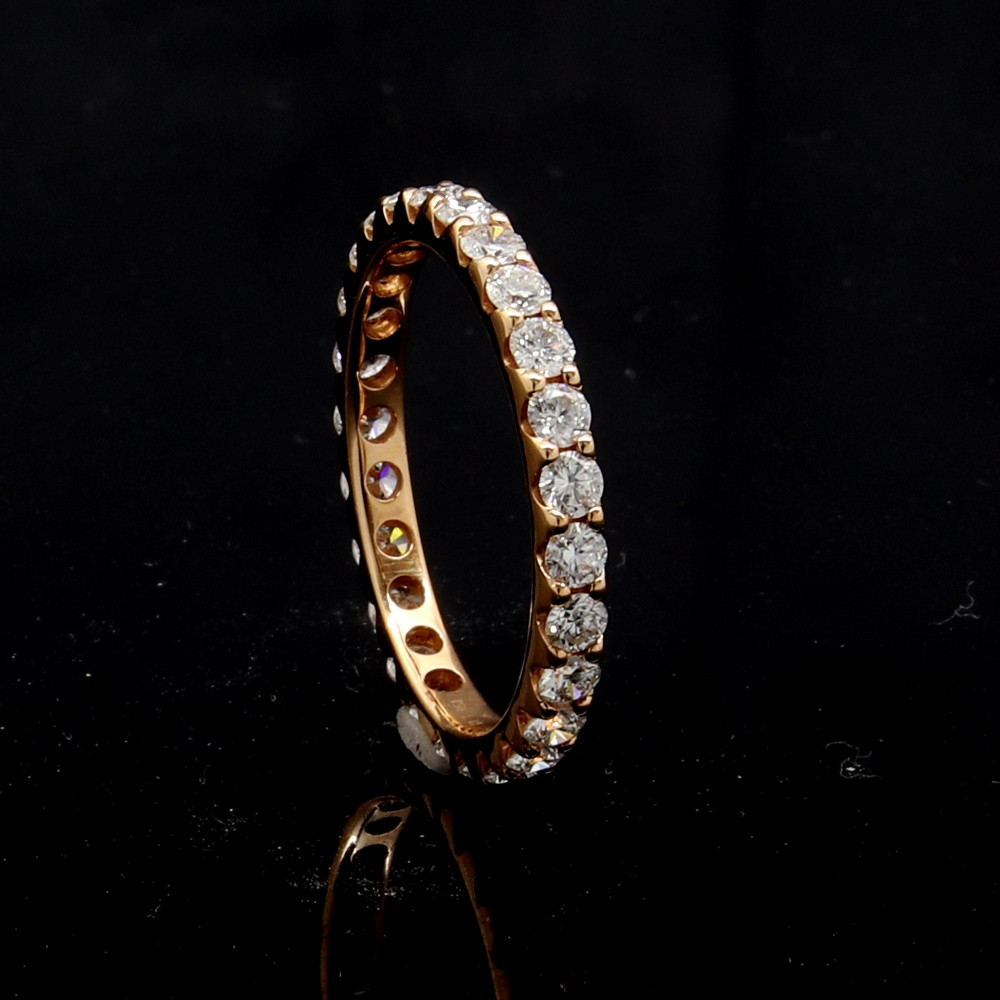 rosegold memory ring mit 1 carat diamanten