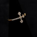 Lazarus Cross Rose Gold Diamond Ring