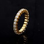 gelbgold 2 carat memory ring