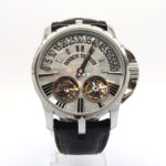 Roger Dubuis Excalibur Double Tourbillon in Steel with Mother of Pearl Dial