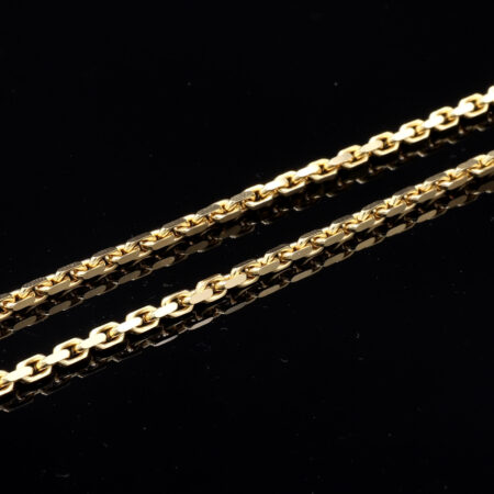 Anchor chain polished yellow gold 3mm