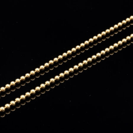 Ball chain in yellow gold polished