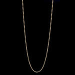 Ball chain in yellow gold polished