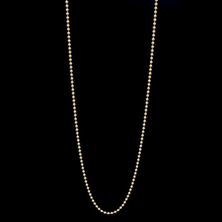 Ball chain in yellow gold polished