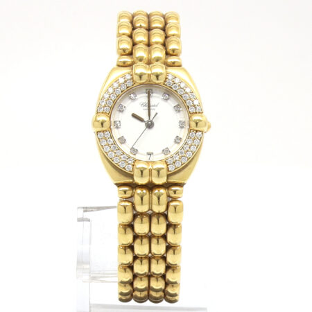 Chopard Gstaad yellow gold with diamond bezel