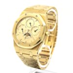 Audemars Piguet Royal Oak Quantieme Perpetual with MK1 dial, glass back with hand engraved rotor. REF: 25686BA