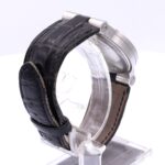 Bulgari Diagono in steel on leather strap