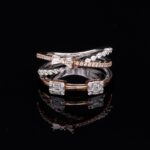 Chainlink Ribbon Diamond Ring