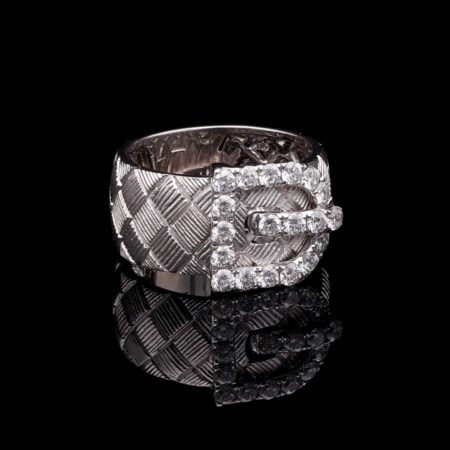 Belt Ring Pierro Milano White Gold