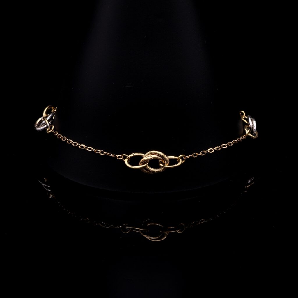 Gold Infinity Circle Bracelet