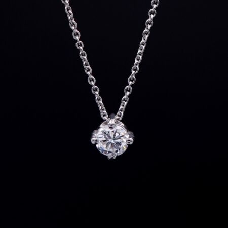 Solitaire Diamond 0.38ct Necklace