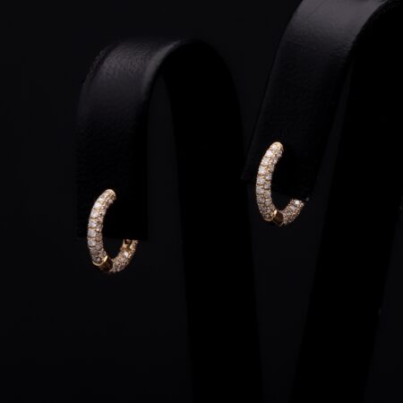 Tiny Pave Hoops