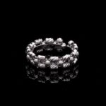 Diamond Cut Ring White Gold