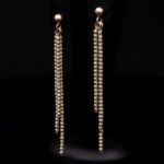 Three Curtain Diamond Cut Ohrringe GG