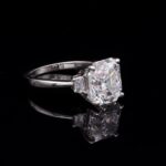 Asscher Cut Diamond Solitaire Ring