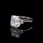 Asscher Cut Diamond Solitaire Ring