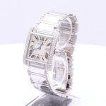 Cartier Tank Française white gold diamonds
