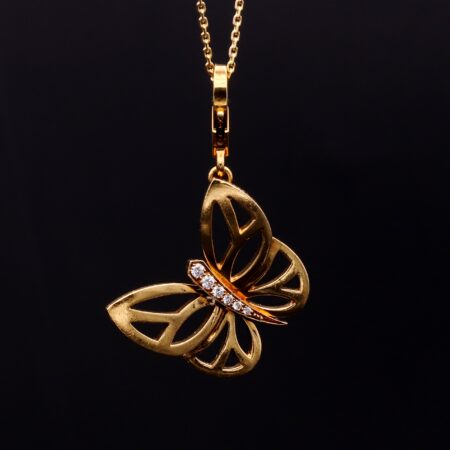 Van Cleef & Arpels Diamant Schmetterlingsanhänger Fauna Kollektion